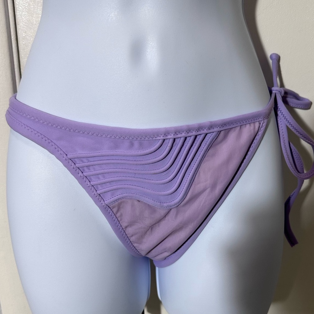 ROSA CHA POR AMIR SLAMA Purple Side Tie Women’s Bikini Bottom Size Large